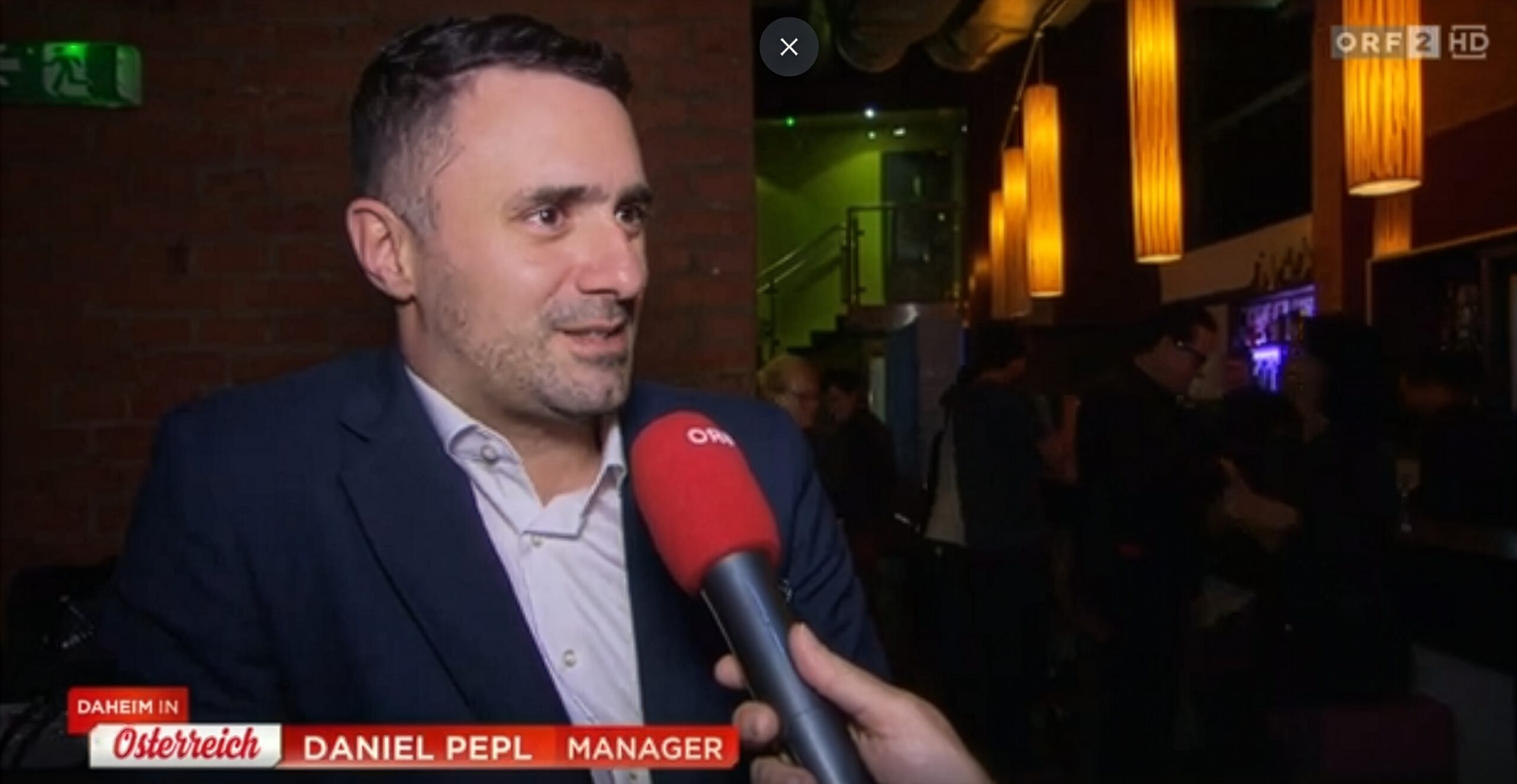 Daniel Pepl in an ORF2 interview (Daheim in Österreich)