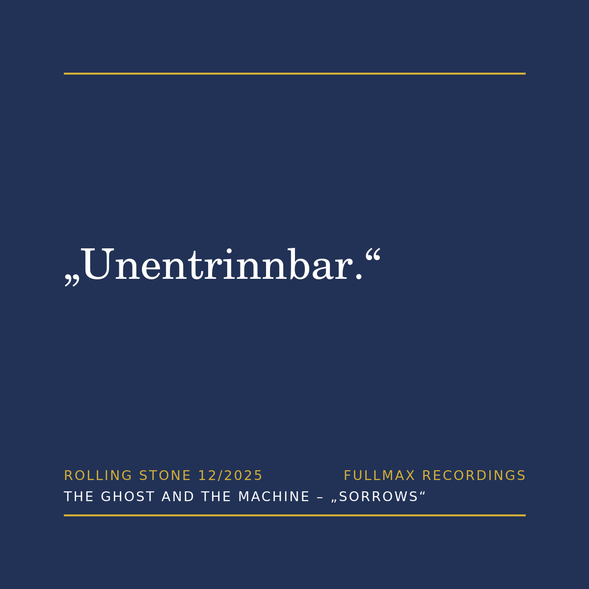 Rolling-Stone-Zitat zu Sorrows